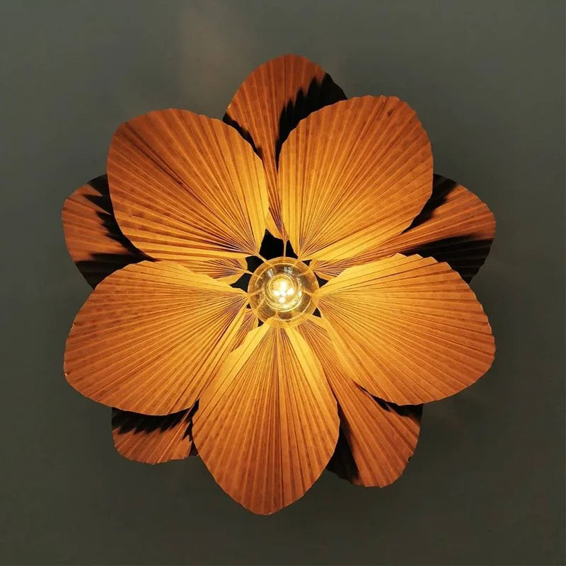 Candelabru Art Deco cu abajur floral