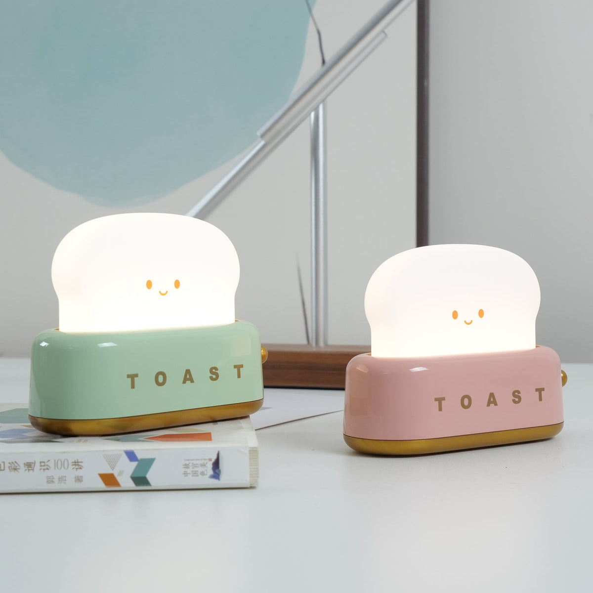 Lampka Nocna Toast LED Ściemniana Przenośna