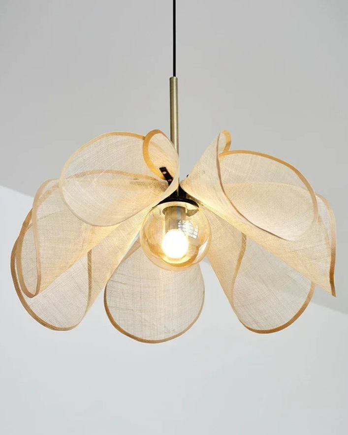 Skandynawska Lampa Wisząca Kwiatowa