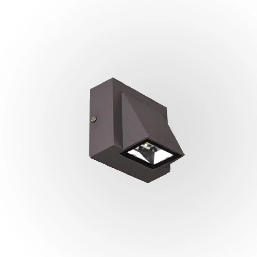 Nowoczesna Czarna Metalowa Zewnętrzna Lampa Ścienna LED View 11