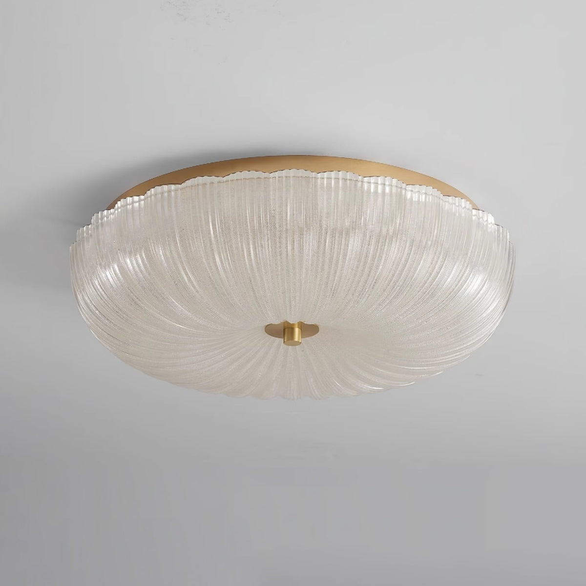 Nowoczesna Lampa Sufitowa z Falowanym Szkłem View 13