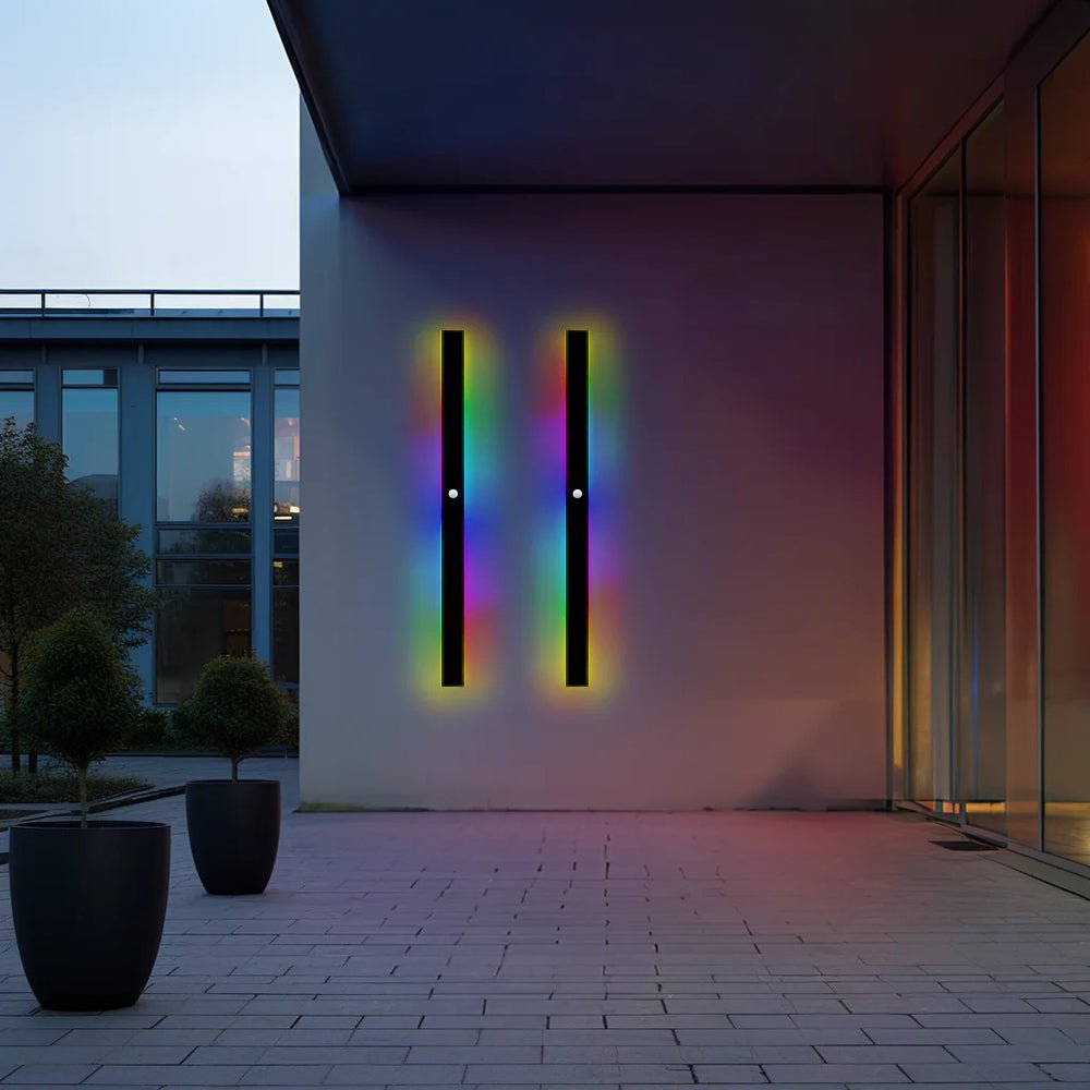 Nowoczesna Liniowa Lampa Ścienna Zewnętrzna LED View 33