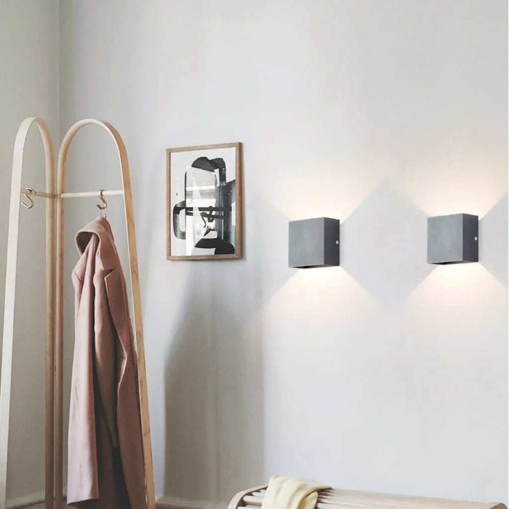 Nowoczesna Regulowana Kwadratowa Zewnętrzna Lampa Ścienna LED View 22