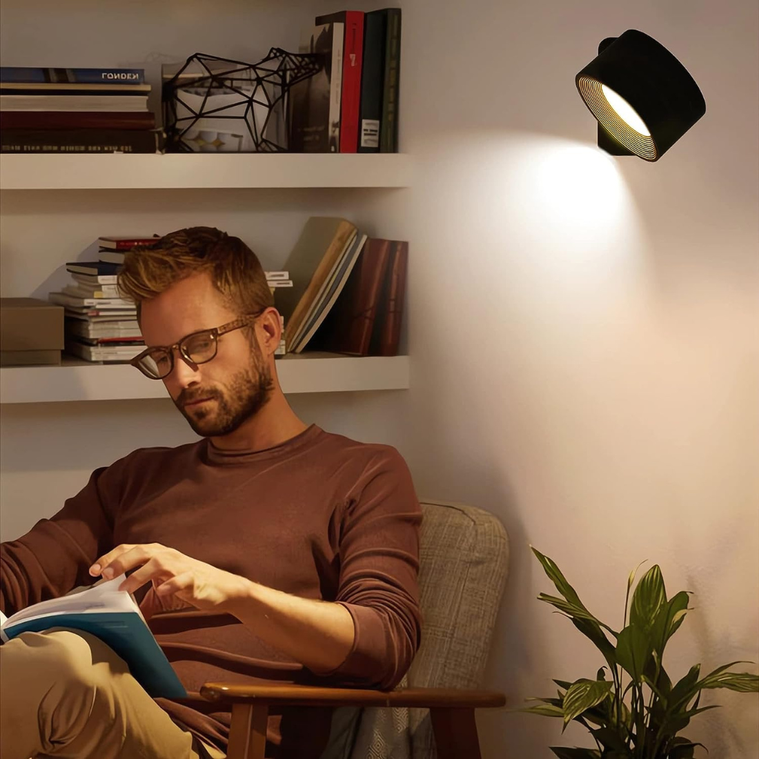 Bezprzewodowa Akumulatorowa Lampa Ścienna LED
