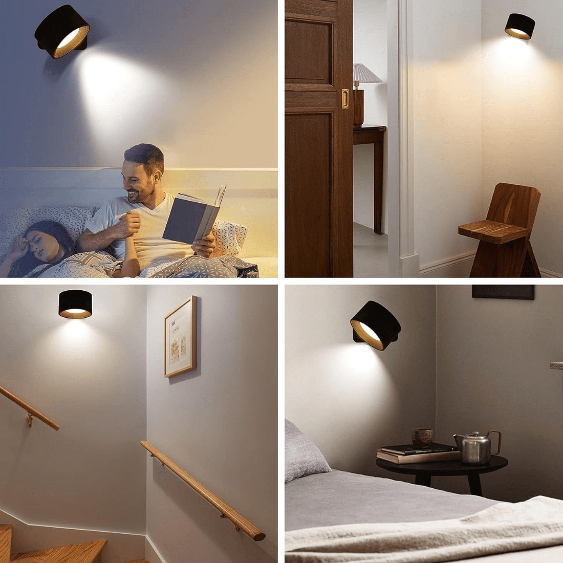 Bezprzewodowa Akumulatorowa Lampa Ścienna LED