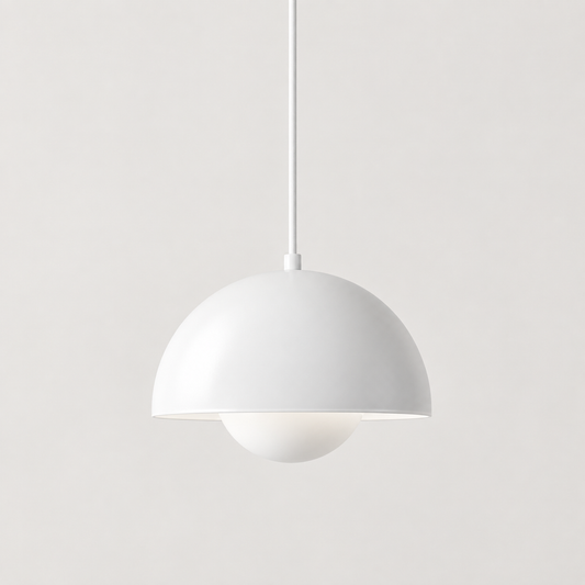 Moderní závěsné LED svítidlo s polokulovým stínidlem