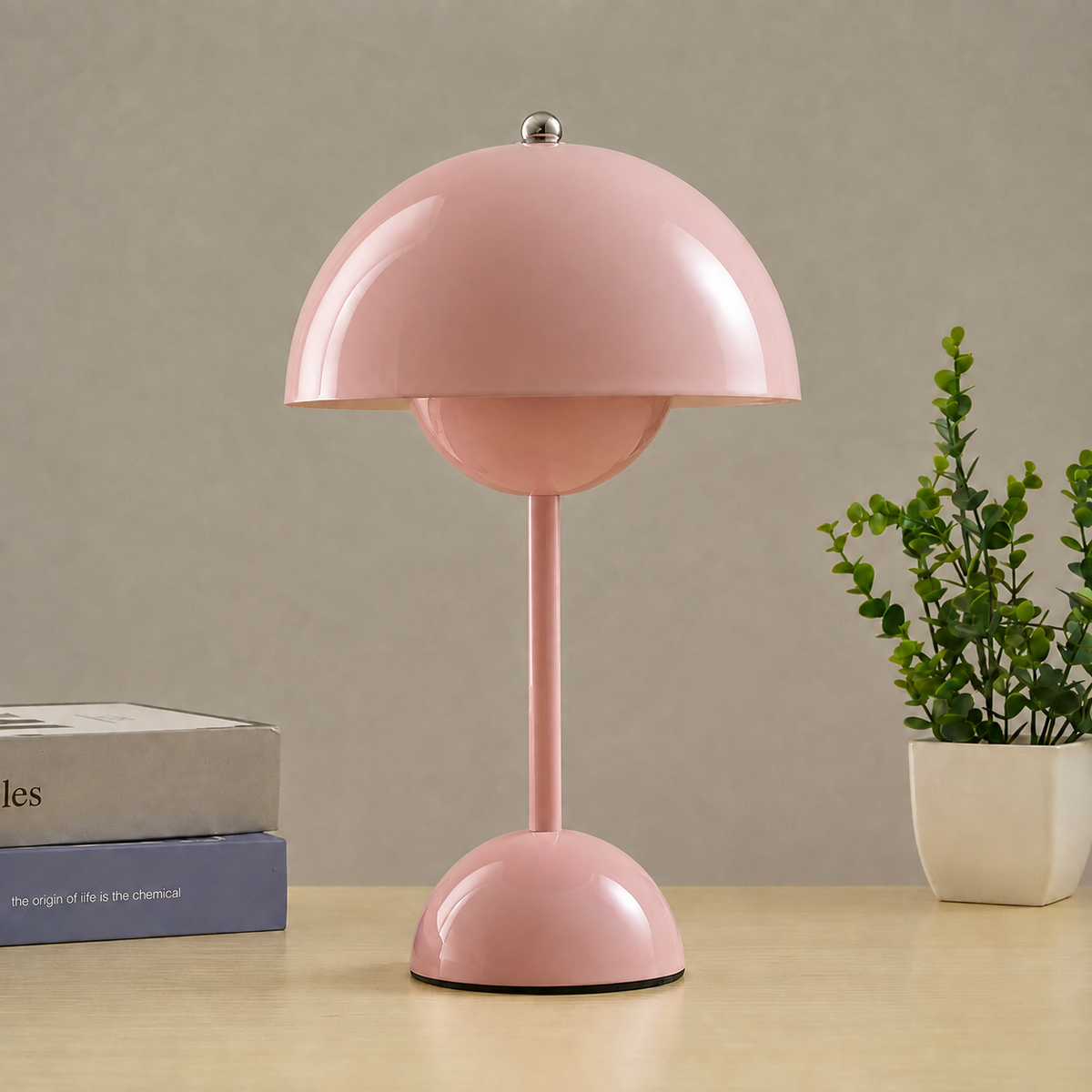 Bezdrátová stolní lampa s minimalistickým designem