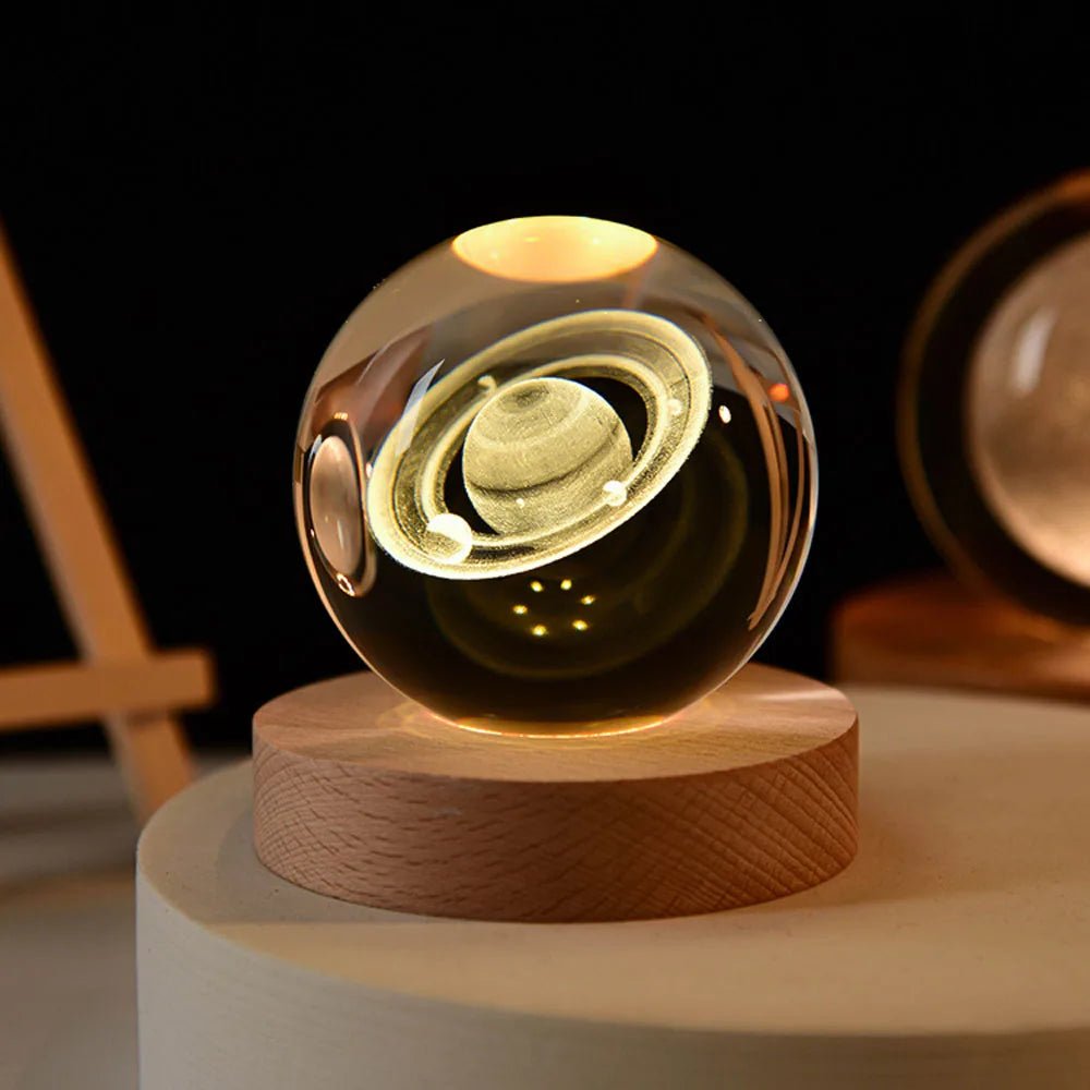 Dekoracyjna Kula 3D Układ Słoneczny Lampka LED Prezent