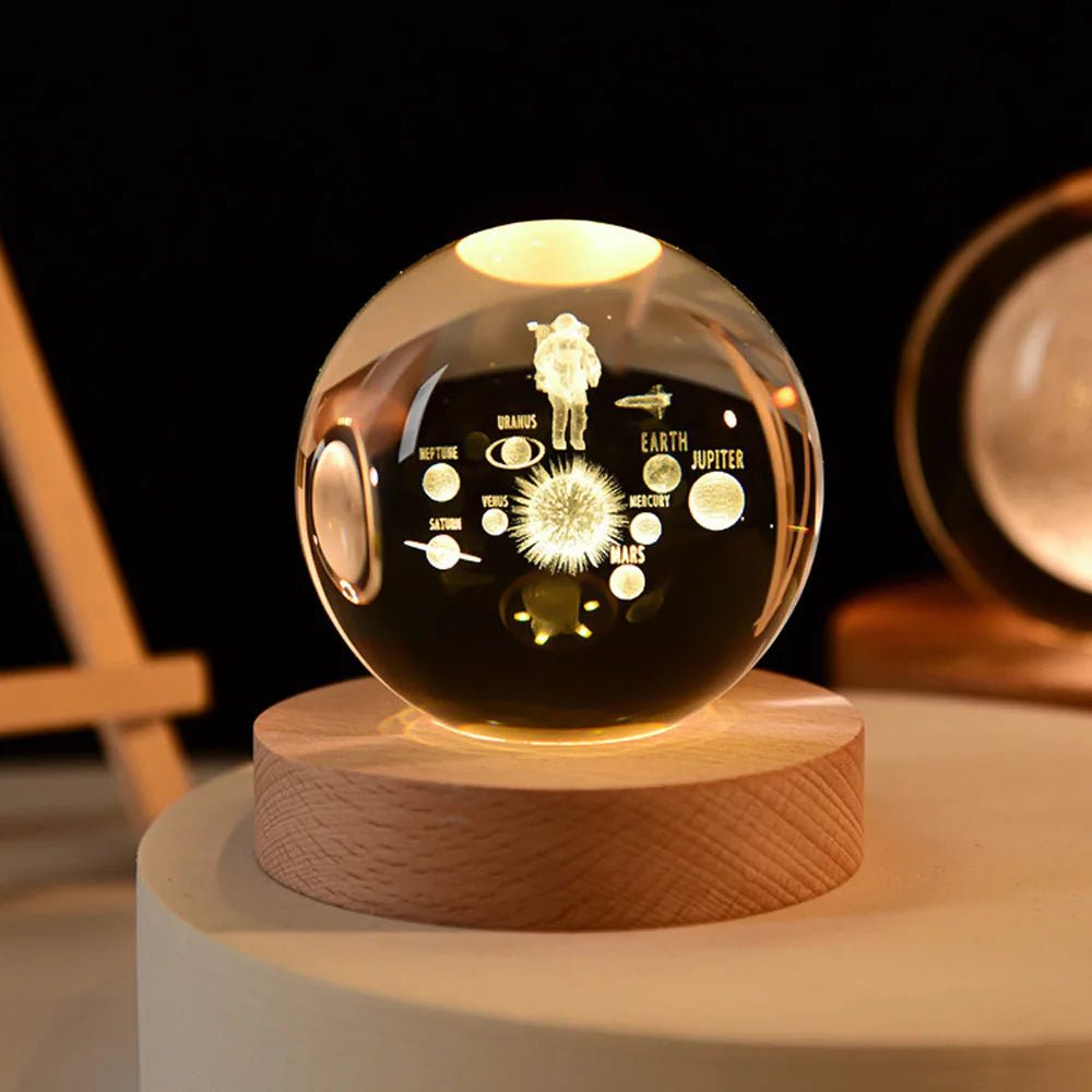 Dekoracyjna Kula 3D Układ Słoneczny Lampka LED Prezent