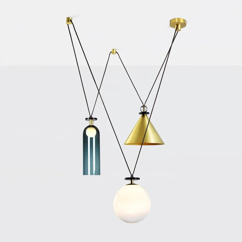 Industrialna Geometryczna Lampa Wisząca