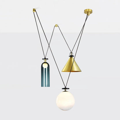Industrialna Geometryczna Lampa Wisząca