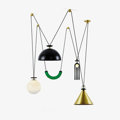 Industrialna Geometryczna Lampa Wisząca