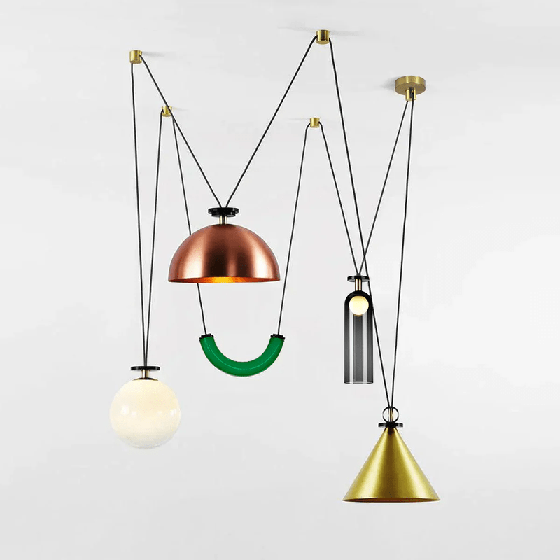 Industrialna Geometryczna Lampa Wisząca