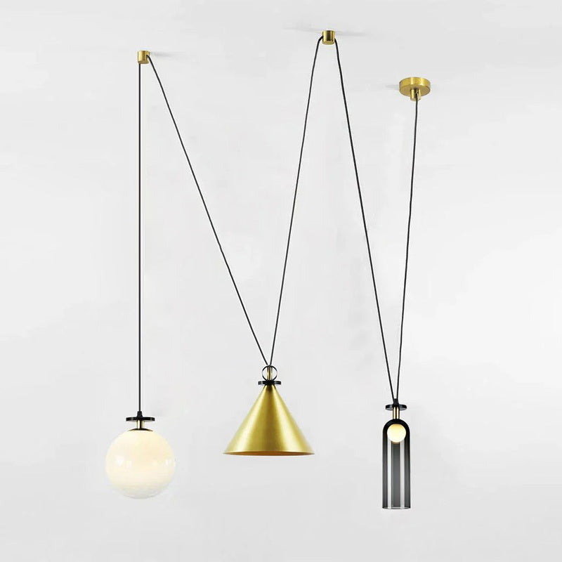 Industrialna Geometryczna Lampa Wisząca