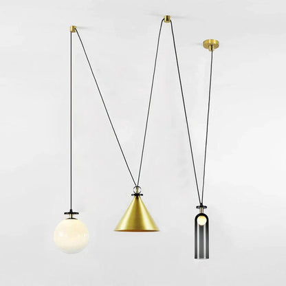 Industrialna Geometryczna Lampa Wisząca