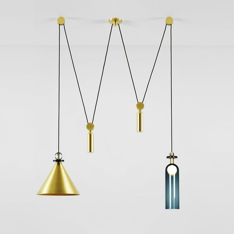 Industrialna Geometryczna Lampa Wisząca