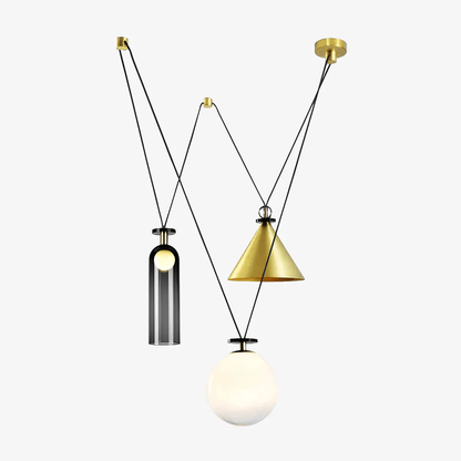 Industrialna Geometryczna Lampa Wisząca