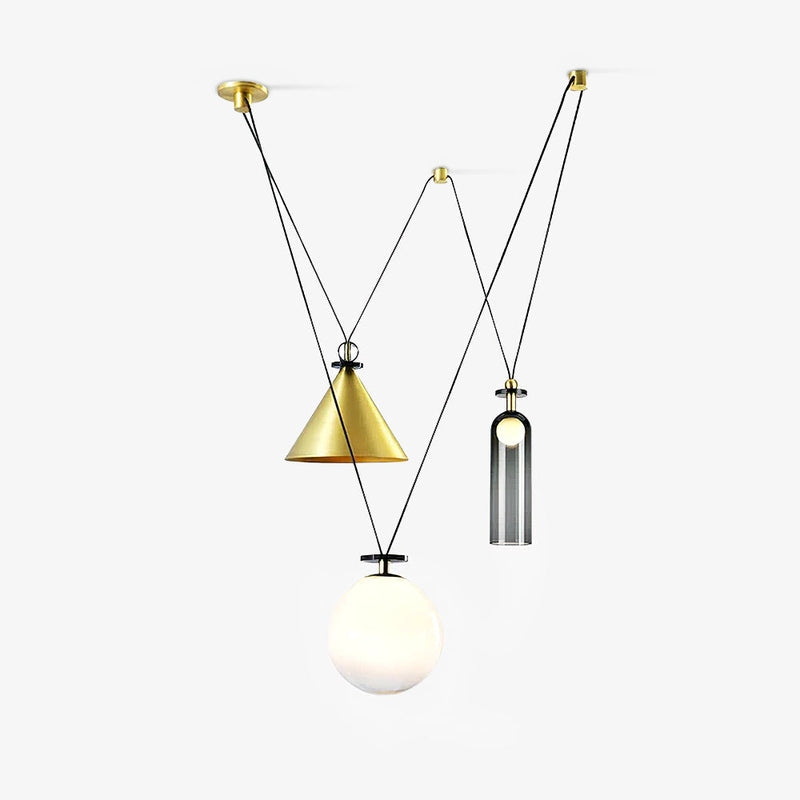 Industrialna Geometryczna Lampa Wisząca