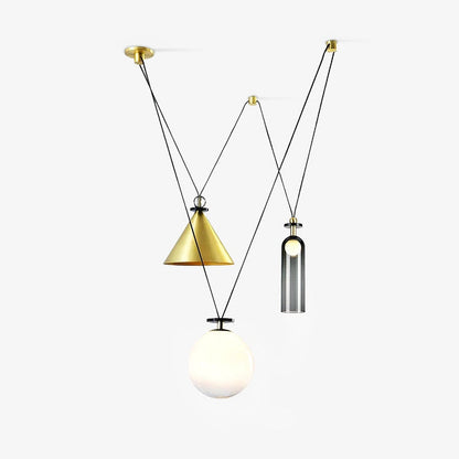 Industrialna Geometryczna Lampa Wisząca