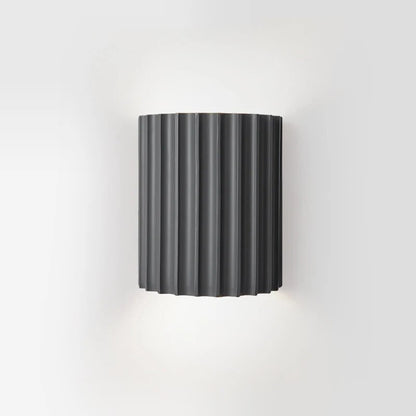 Kinkiet Ścienny Minimalistyczny Ryflowany Walec Do Salonu I Sypialni