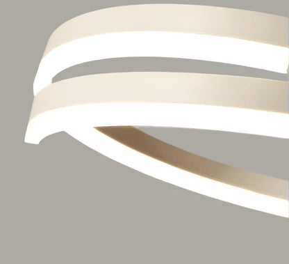 Lampă suspendată LED spiralată, rotundă, cu iluminat modern