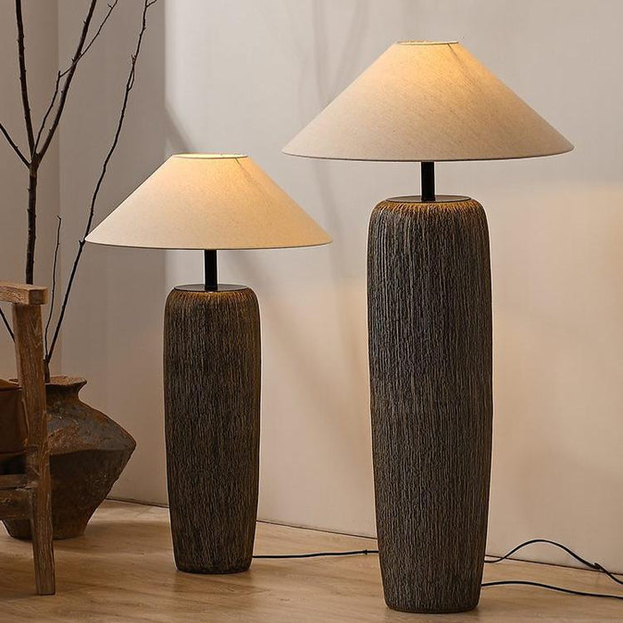 Lampa Podłogowa Japandi Z Organiczną Formą