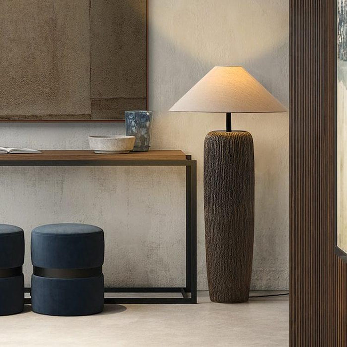 Lampa Podłogowa Japandi Z Organiczną Formą