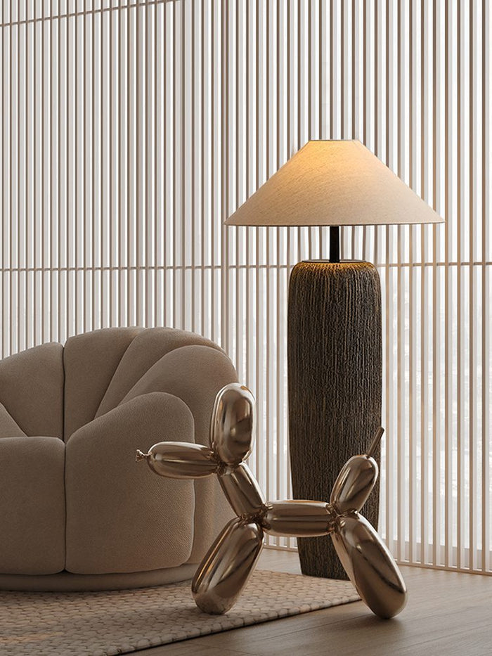 Lampa Podłogowa Japandi Z Organiczną Formą
