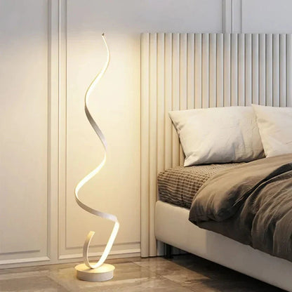 Lampa Podłogowa LED Spiralna Ściemniana Nowoczesne Oświetlenie