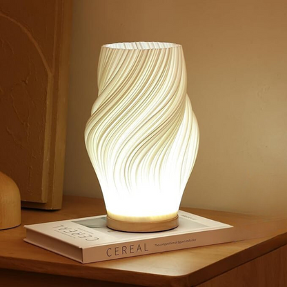 Lampa Stołowa LED Rzeźbiona Nocna Lampka