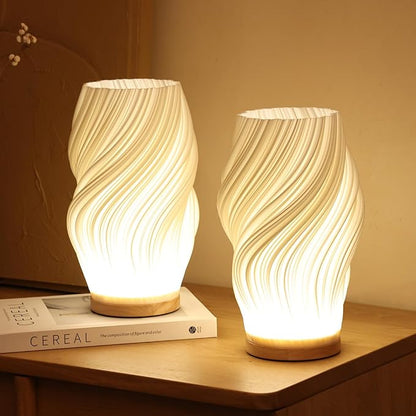 Lampa Stołowa LED Rzeźbiona Nocna Lampka