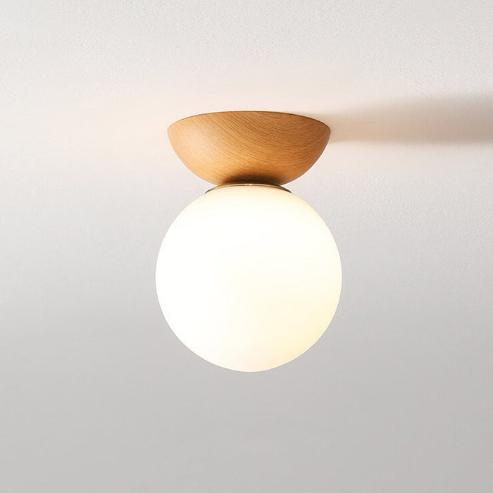 Lampă de tavan LED tip glob, în stil japonez, cu luminozitate reglabilă