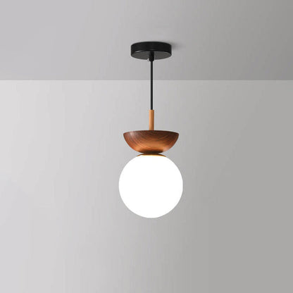 Lampă de tavan LED tip glob, în stil japonez, cu luminozitate reglabilă