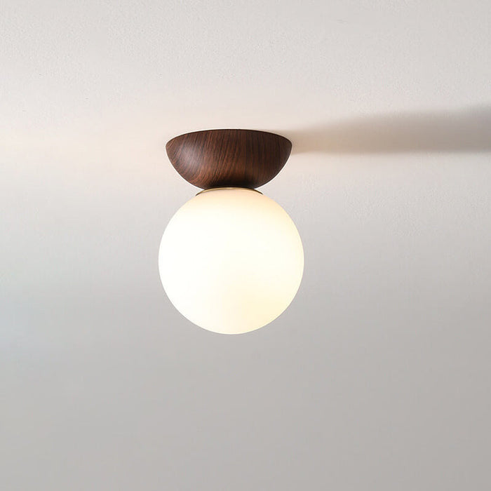 Lampă de tavan LED tip glob, în stil japonez, cu luminozitate reglabilă