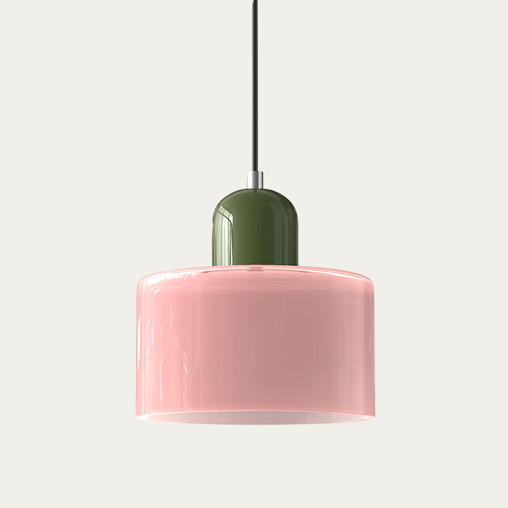 Lampă suspendată cu design abstract, iluminat modern