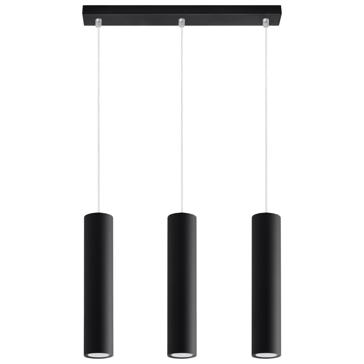 Lampa Wisząca Cylindryczna 3 Punktowa Nowoczesne Oświetlenie