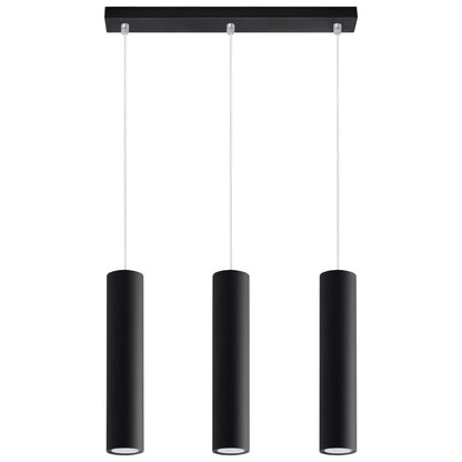 Lampa Wisząca Cylindryczna 3 Punktowa Nowoczesne Oświetlenie