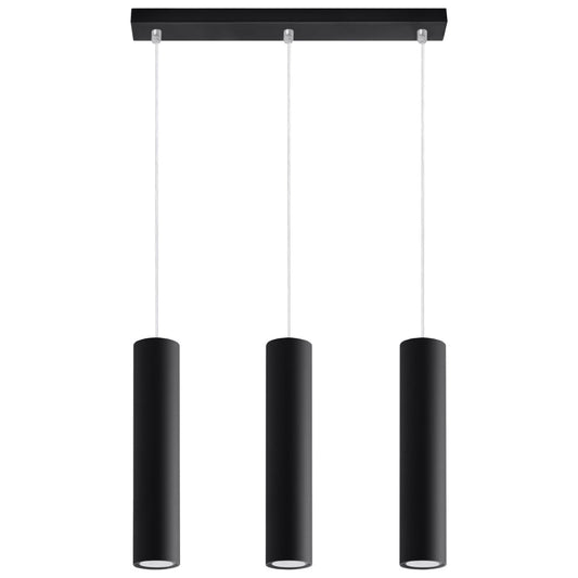 Lampa Wisząca Cylindryczna 3 Punktowa Nowoczesne Oświetlenie
