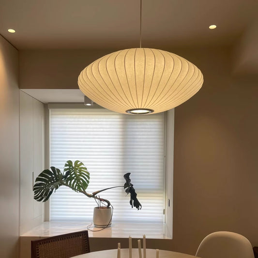 Lampa Wisząca Japandi Owalna Nad Stół
