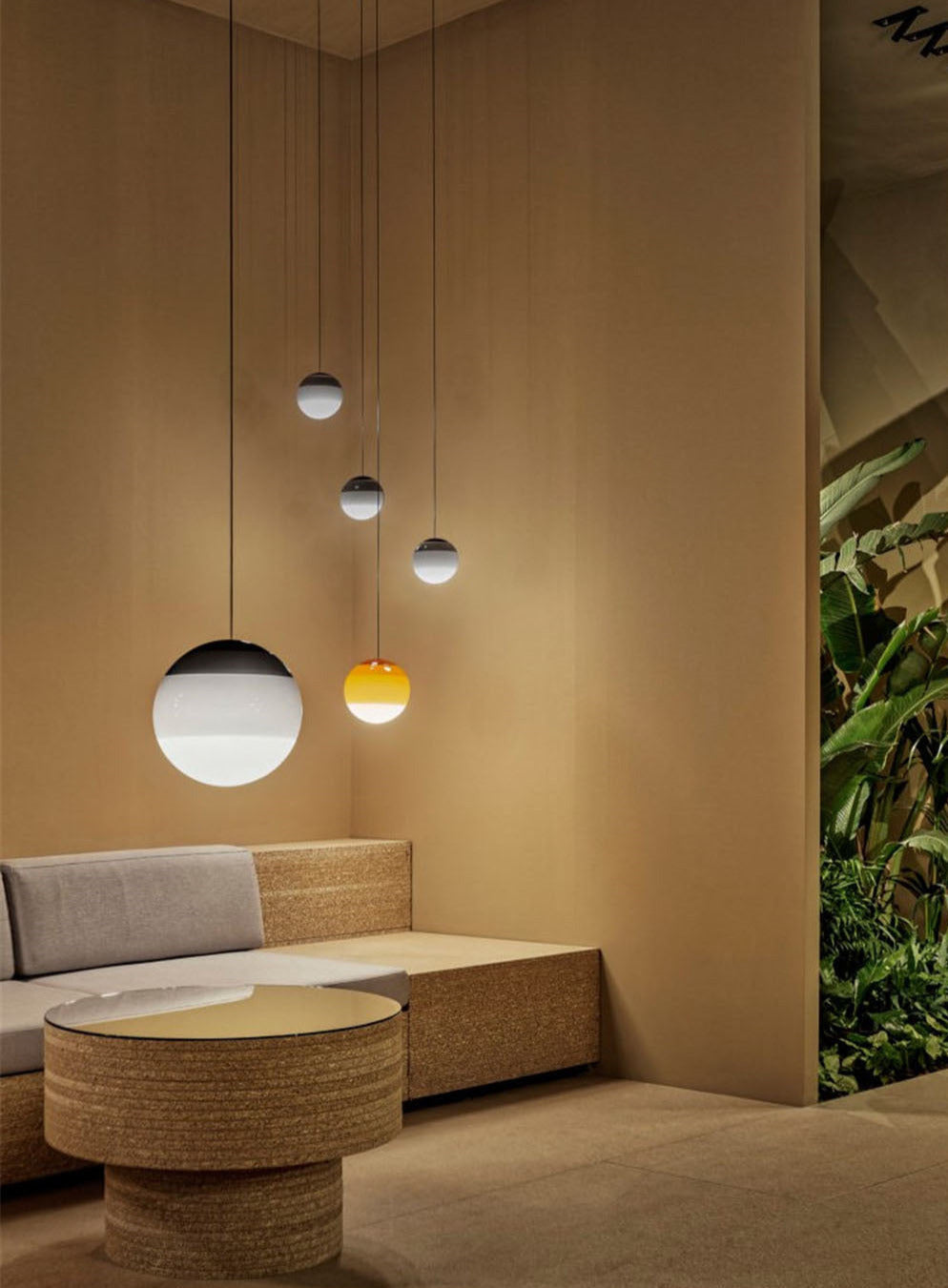 Lampa Wisząca Kula Gradientowa LED Nowoczesna