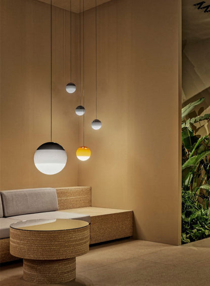 Lampa Wisząca Kula Gradientowa LED Nowoczesna