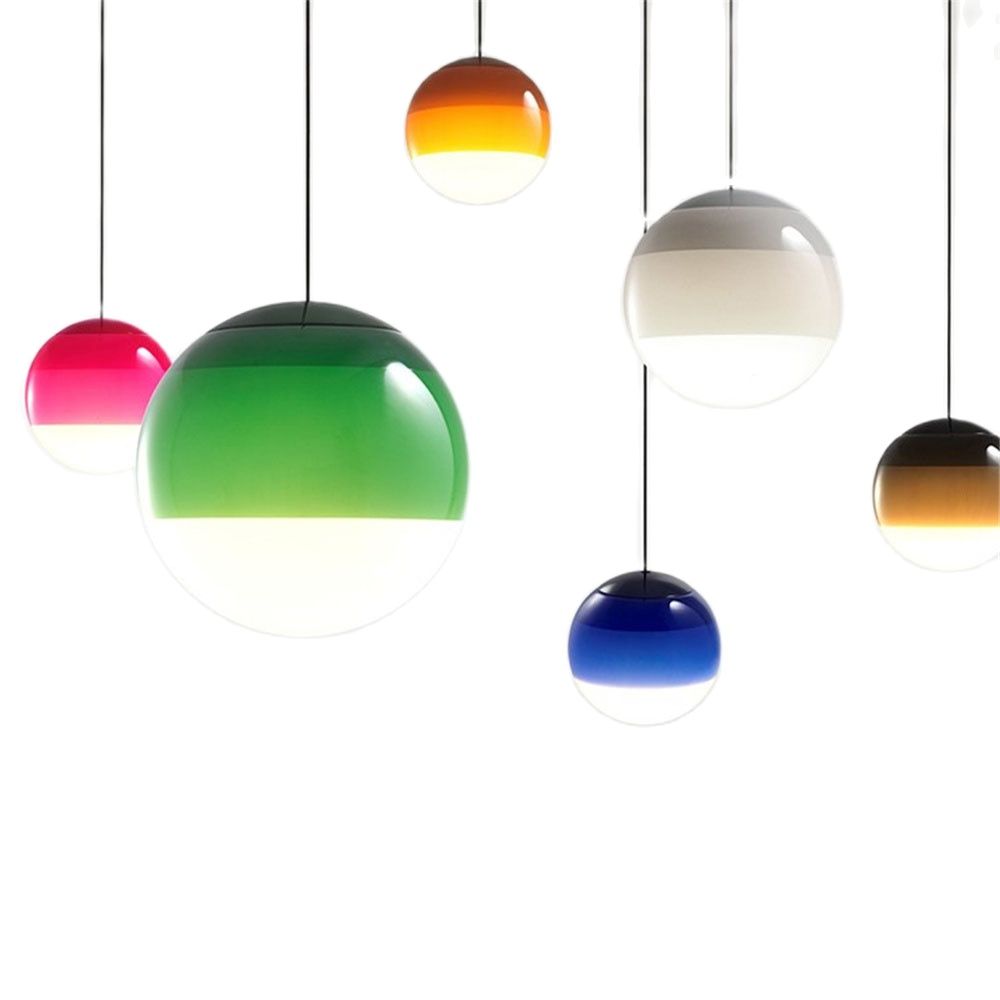 Lampa Wisząca Kula Gradientowa LED Nowoczesna