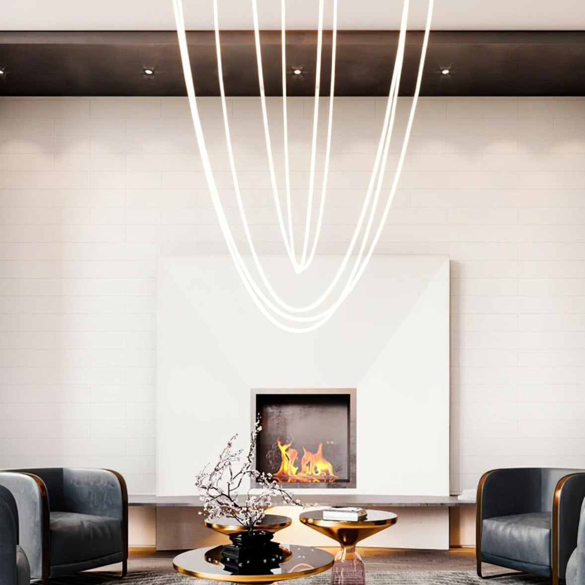 Moderní závěsná LED lampa s nastavitelným jasem