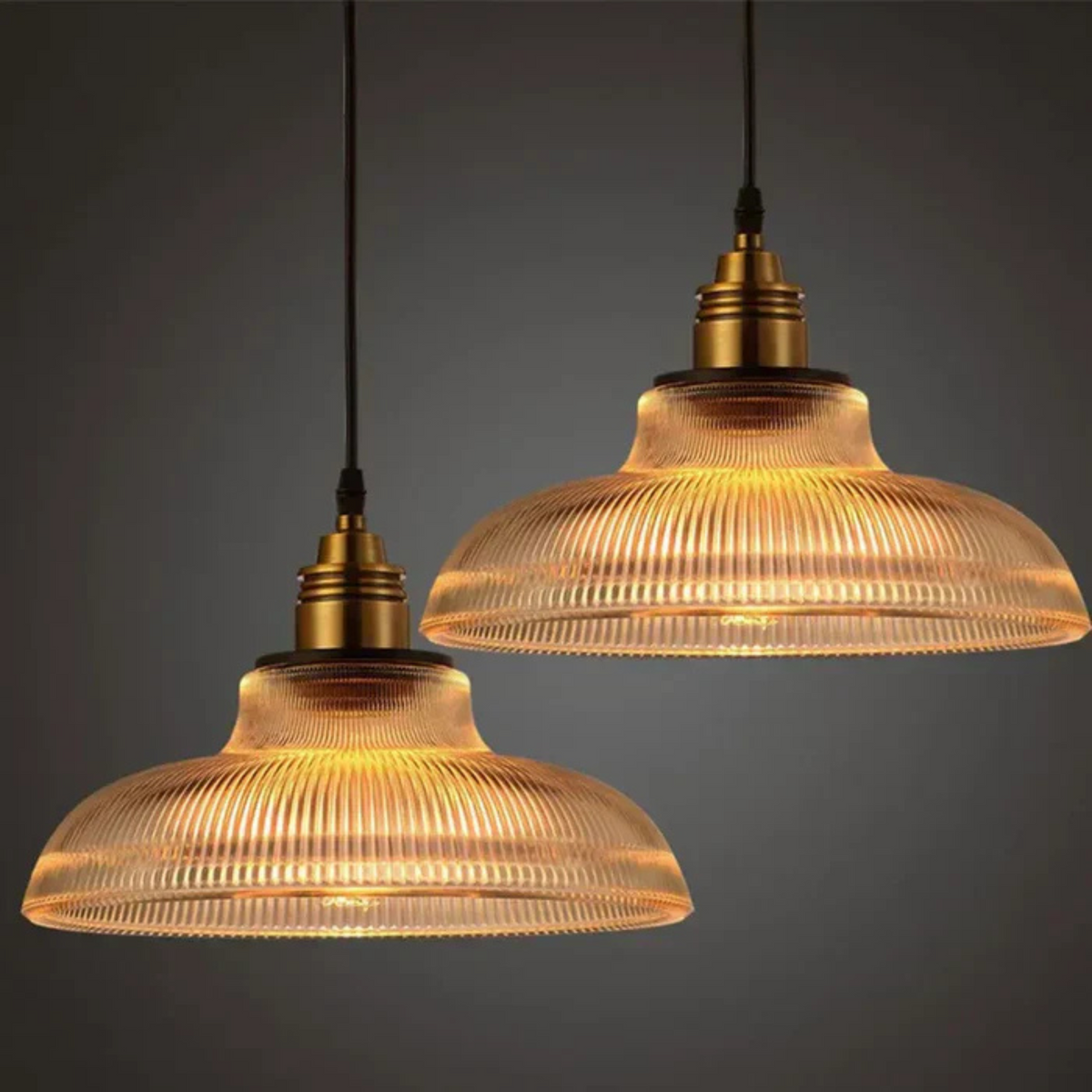 LED závěsné svítidlo s kulatým stínidlem