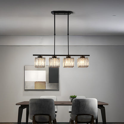 Lampa Wisząca Liniowa 3 Płomienie Szklane Klosze Do Stołu Jadalnianego I Wyspy Kuchennej
