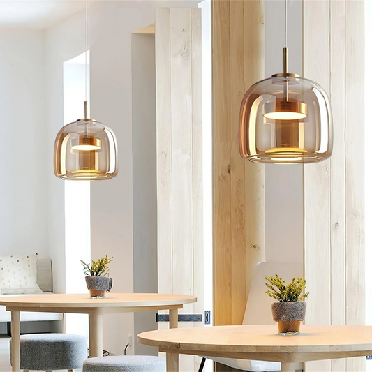 Lampa Wisząca Z Zakrzywionym Kloszem