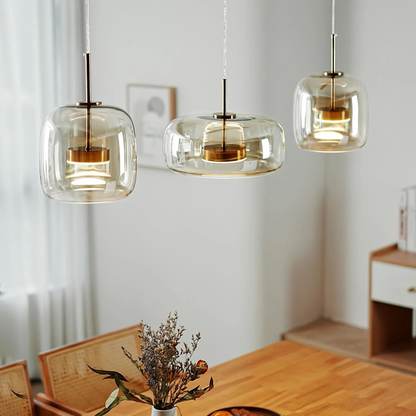 Pendant Light with a Curved Shade