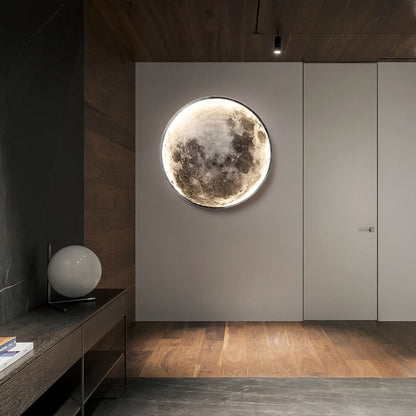Lampa Ścienna Sufitowa Księżyc 3D LED Do Salonu Do Sypialni