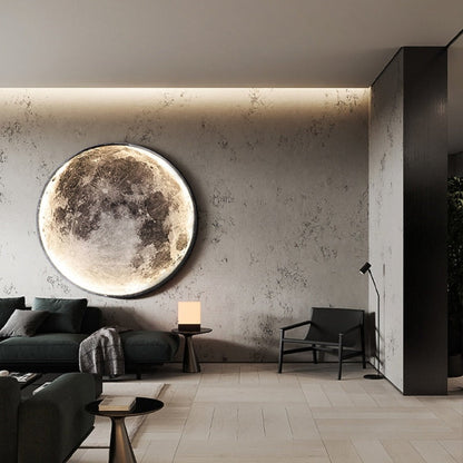 Lampa Ścienna Sufitowa Księżyc 3D LED Do Salonu Do Sypialni