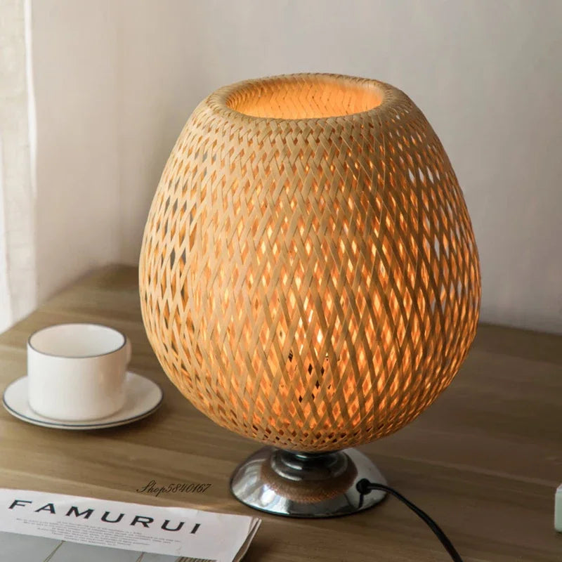 Lampka Stołowa Boho Vintage Rustykalna LED Dekoracyjna